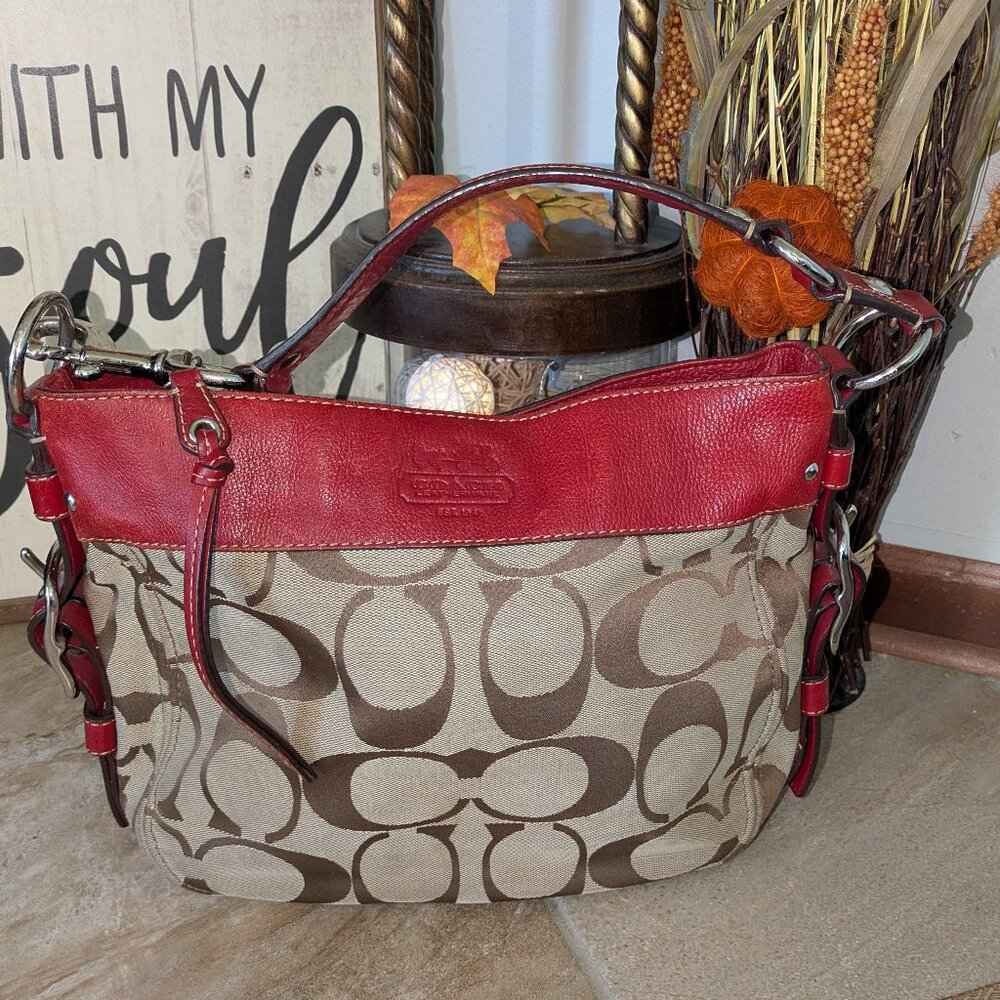 Coach Zoe Signature Classic Hobo Bag Y2K Era